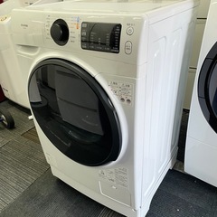 北九州市内配送無料　保証付き 値下げた ドラム式全自動洗濯機 ホワイト HD81AR-W [洗濯8.0kg /乾燥機能無 /左開き]の画像