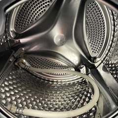 北九州市内配送無料　保証付き 値下げた ドラム式全自動洗濯機 ホワイト HD81AR-W [洗濯8.0kg /乾燥機能無 /左開き]の画像