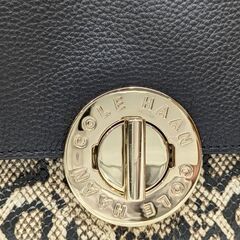 【COLE HAAN】U04703 ターンロック トップ ハンドル 2WAYショルダーバッグ☆ＡＢ品☆質屋 ユニオン本通店 コールハーンの画像