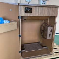 【レトロ】ブラザー 足踏みミシン台／折りたたみ式テーブル付きの画像