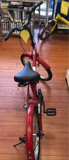 ジャングルジャングル岸和田店】折り畳み自転車 20インチ レッド 南
