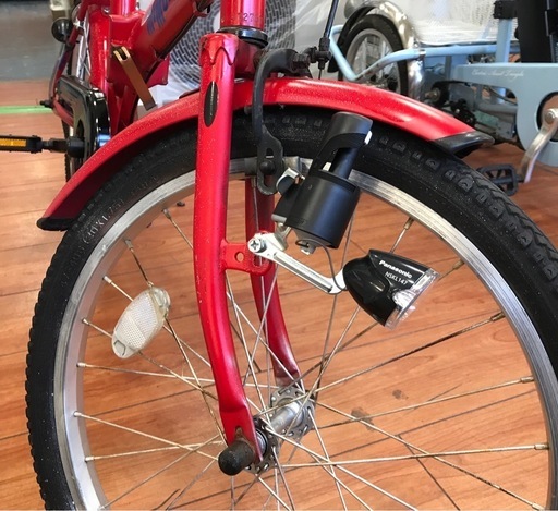 ジャングルジャングル岸和田店】折り畳み自転車 20インチ レッド 南