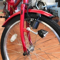 【ジャングルジャングル岸和田店】折り畳み自転車 20インチ レッド 南大阪 岸和田市 貝塚市 泉佐野市 和泉市 忠岡町 熊取町の画像