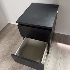 🗄 IKEA マルム 2段チェスト（ブラックブラウン）の画像