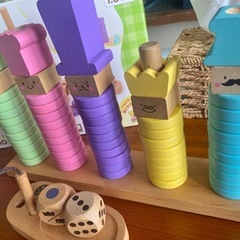 知育玩具  木のおもちゃ積み木 はじめてのつみきリング10 RING10（リングテン）の画像