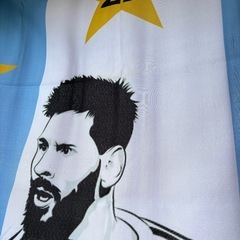 メッシ　アルゼンチン代表　特大応援フラッグ　ワールドカップの画像