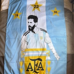 メッシ　アルゼンチン代表　特大応援フラッグ　ワールドカップの画像