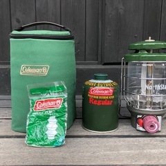 【美品】Coleman コールマン ノーススター ガスランタン／美品＋ガス缶＆ホヤ付の画像