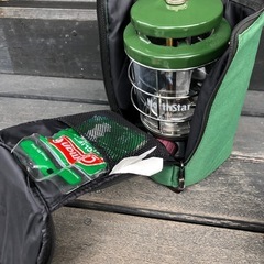 【美品】Coleman コールマン ノーススター ガスランタン／美品＋ガス缶＆ホヤ付の画像