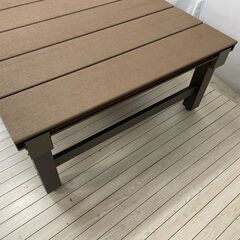 【未使用・組立済み】人工木アルミDXデッキ T型 ブラウン 180×90cm 屋外用ウッドデッキの画像