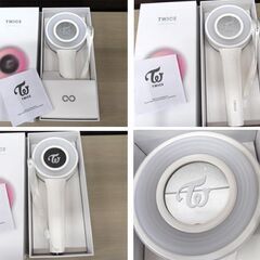 ② TWICE CANDYBONG ∞ ペンライト ストラップ付き LIVEグッズ 動作品 トゥワイス オフィシャル ライト スティック 中古 苫小牧西店の画像