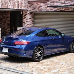 検査7年10月AMG C43 クーペ4MATIC 367PSターボ/レーダーセーフティ/ブラックレザー/ナビ/地デジ/バックカメラ/アンビエントライト/点検記録簿の画像