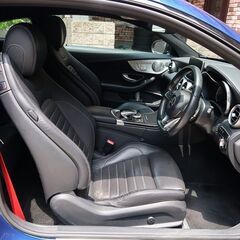 検査7年10月AMG C43 クーペ4MATIC 367PSターボ/レーダーセーフティ/ブラックレザー/ナビ/地デジ/バックカメラ/アンビエントライト/点検記録簿の画像