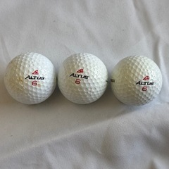 【BRIDGESTONE ブリヂストン ALTUS PRO 500 LARGE ゴルフボール 3個入り デッドストック ビンテージ 500ディンプル構造 赤箱 一部汚れあり コレクション用にも】の画像