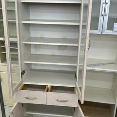 ★リユースのサカイ千葉中央店★期間限定割引有  食器棚  H181×D41×W60 クリーニング済み TC3827の画像