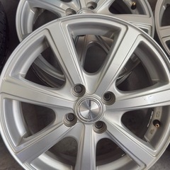 【中古】15インチ　アルミホイール　4.5j +43 4穴　軽四　軽トラの画像