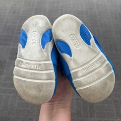 ミキハウス 青 ベビーシューズの画像