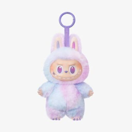 ポップマート Labubu ソフビ人形 キーホルダー付き ぬいぐるみ