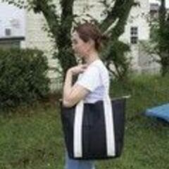 【保冷】ベーシックモノクロ保冷温バッグ ブラック 　新品未…
