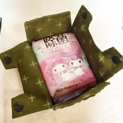 ポケットティッシュケース 4個OK ウェットティッシュ 猫柄の画像