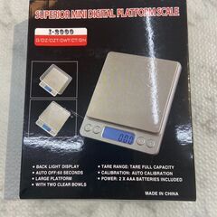 【新品・未使用】デジタルスケール キッチンスケール 店頭販売 南区花畑の画像
