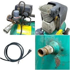 ○動作品■IKS エアーコンプレッサー 100V ヘルツフリー 常圧 一般圧 エアーツール 電動工具 AC15-25 中古品■ジモティ姫路の画像