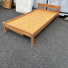 無印良品 木製シングルベッド 引き出し収納付き  Wooden Single Bed with Drawersの画像