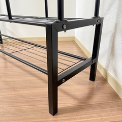 ハンガーラック　棚付きの画像