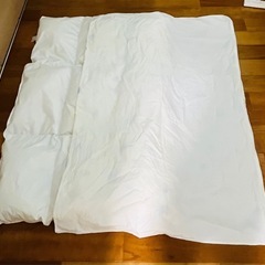 ダウン＋フェザー100%ベビー掛け布団 ＆ 動物柄カバー の画像