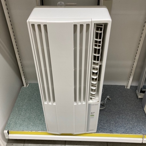 コロナ　窓用ルームエアコン　2021年製　※タバコ臭あり。枠固定金具、下側欠品です。