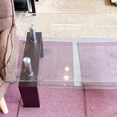 ガラステーブル ローテーブルシンプル おしゃれの画像