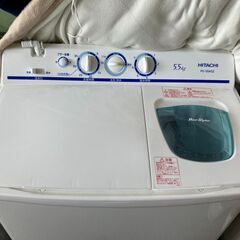 日立 二槽式電気洗濯機 二層式洗濯機 5.5kg PS-55AS2の画像