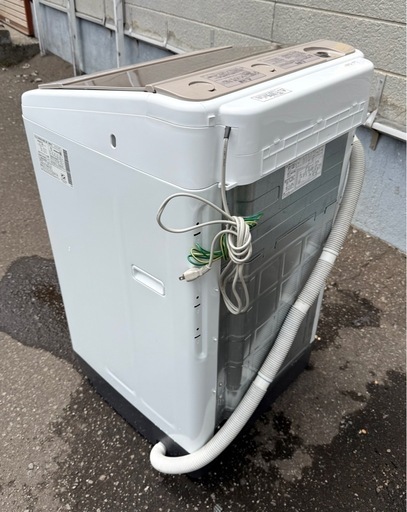 札幌市内配送可 17年製 日立 HITACHI ビートウォッシュ 9kg 全自動洗濯機 BW-V90B シャンパン 乾燥機能無