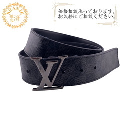 ルイヴィトン LOUIS VUITTON ベルト ダミエグラフィット LVイニシャル