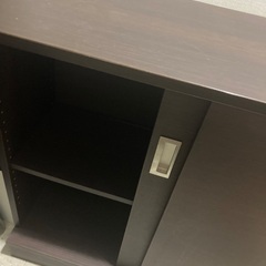【美品】棚　ダークオーク　サイズ: 幅86.7 奥行:35 高さ:83(cm)の画像