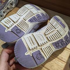 16cm パープル　紫　子ども　靴の画像
