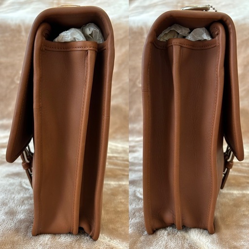 美品コーチ2WAYビジネスバッグブリーフケース書類鞄ショルダーバッグ肩掛けバッグ COACHメンズレディースユニセックスかばん茶色