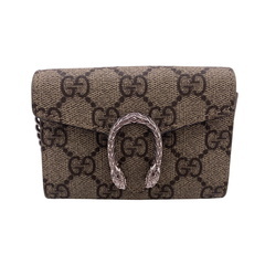 グッチ GUCCI 二つ折り財布 GGスプリーム チェーンウォレット ベージュの画像