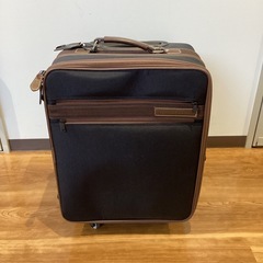 キャリーバッグ（茶色ライン）【町田市再生家具】251090