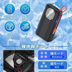 【新品・2025年最新モデル】ペルチェ冷却ベスト モバイルバッテリー付きの画像