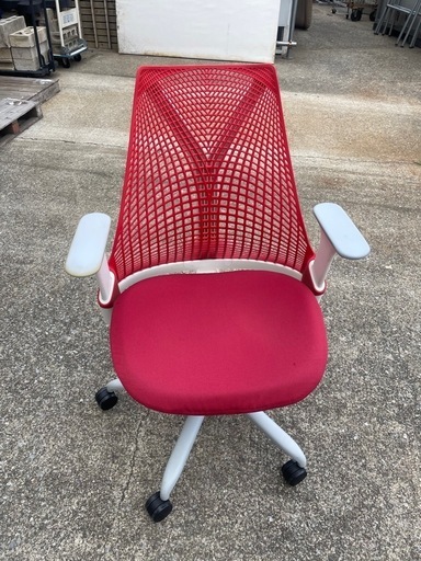 ハーマンミラー セイルチェア オフィスチェア レッド