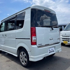 総額29.8万円 スズキ エブリィワゴン PZターボ 車検2年 電格ミラー 左パワスラ ナビ ワンセグ ETCの画像
