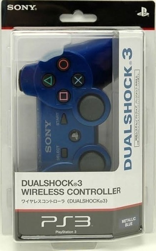 ソニー/ワイヤレスコントローラDUALSHOCK3 メタリック・ブルー