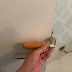木製ドアレバー　ハンドルDIYドアノブの画像