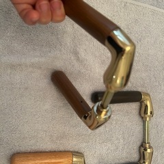木製ドアレバー　ハンドルDIYドアノブの画像