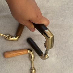 木製ドアレバー　ハンドルDIYドアノブの画像