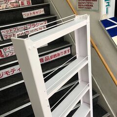トールワゴン 隙間収納 ハイタイプ 幅10cm ホワイト💳自社配送時🌟代引き可💳※現金、クレジット、スマホ決済対応※の画像
