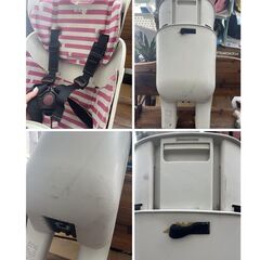 値下げ可　中古品　ブリヂストン　BRIDGESTONE　bikke　ビッケ　フロントチャイルドシート　自転車チャイルドシート　前乗せ　電動自転車　ホワイト　ビッケチャイルドシートの画像