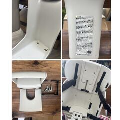 値下げ可　中古品　ブリヂストン　BRIDGESTONE　bikke　ビッケ　フロントチャイルドシート　自転車チャイルドシート　前乗せ　電動自転車　ホワイト　ビッケチャイルドシートの画像
