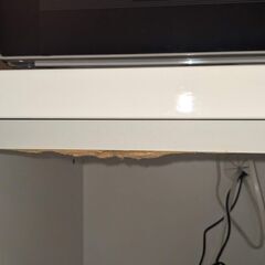 【取引予定あり】ニトリ製・便利なキッチン収納棚ホワイト／引っ越しのためお譲りします！の画像